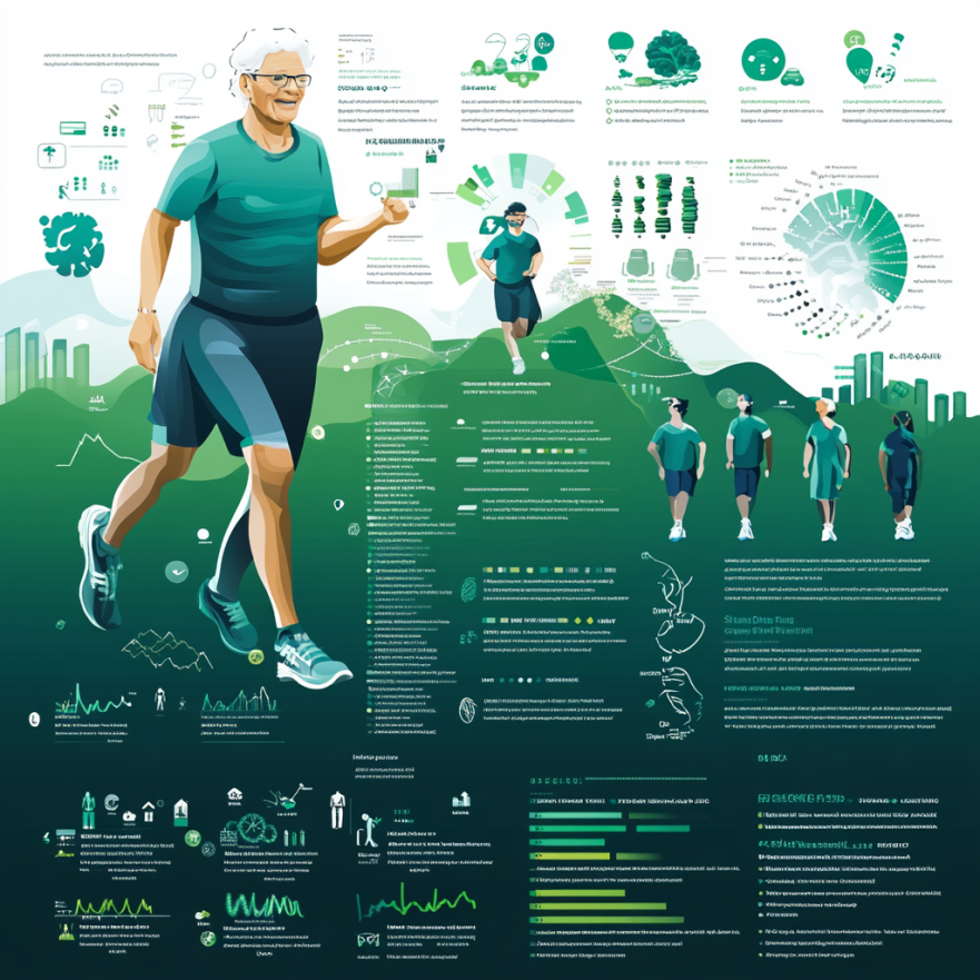 Інфографіка про вплив фізичної активності на організм людей старшого віку